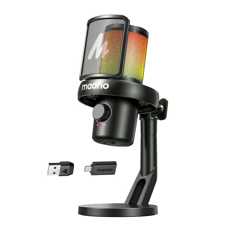 maono-dm40-pro-black میکروفون وایرلس Maono DM40 Pro